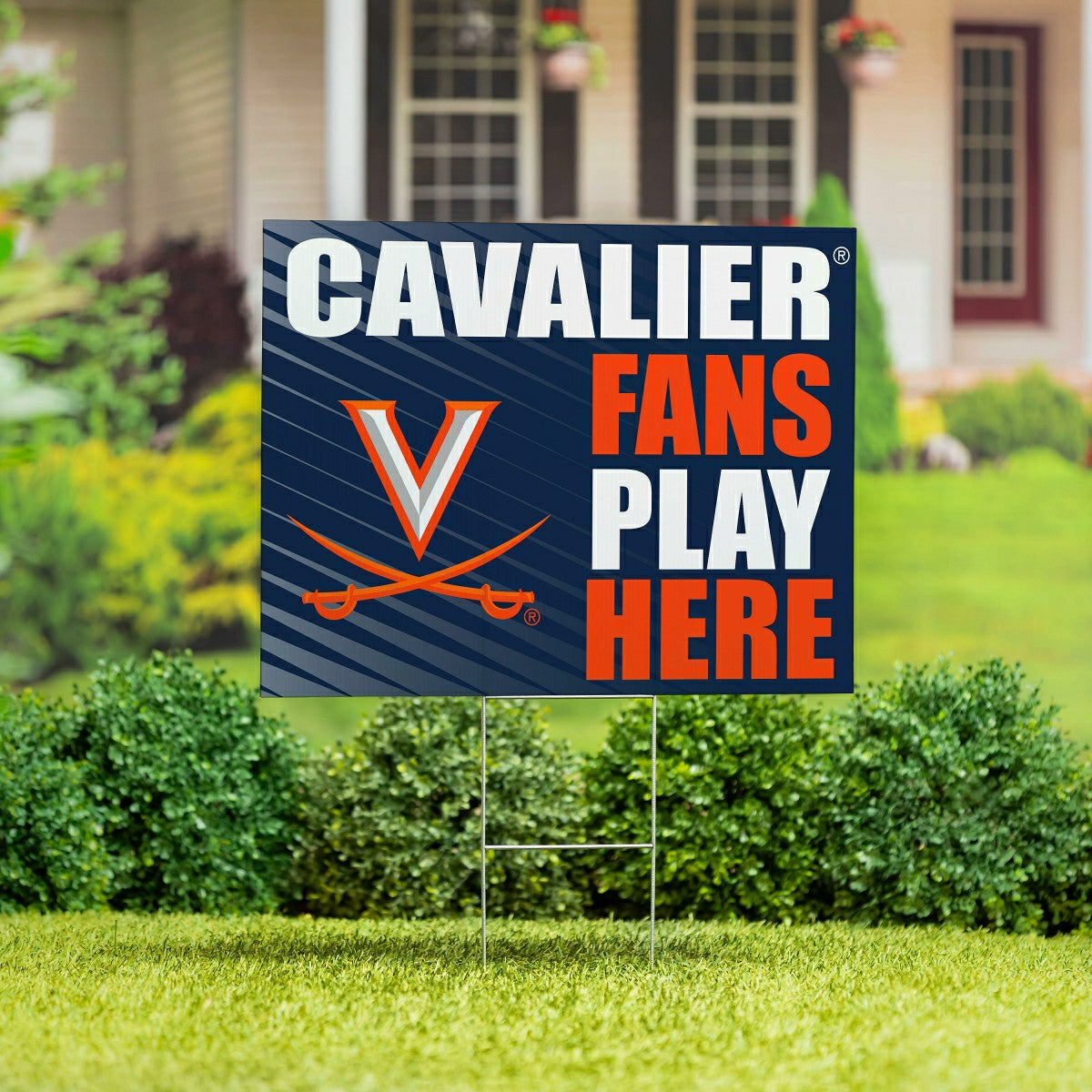 University of Virginia Coroplast Yard Sign "Fans Play Here" - Collegiate Home