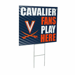 University of Virginia Coroplast Yard Sign "Fans Play Here" - Collegiate Home
