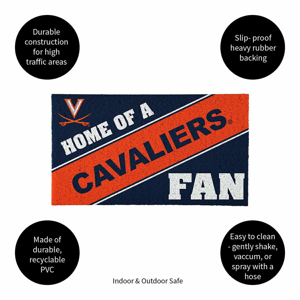 University of Virginia, PVC Mat COLOR, Home of a Fan - Collegiate