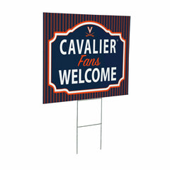 University of Virginia Coroplast Yard Sign, "Fans Welcome" - Collegiate Home