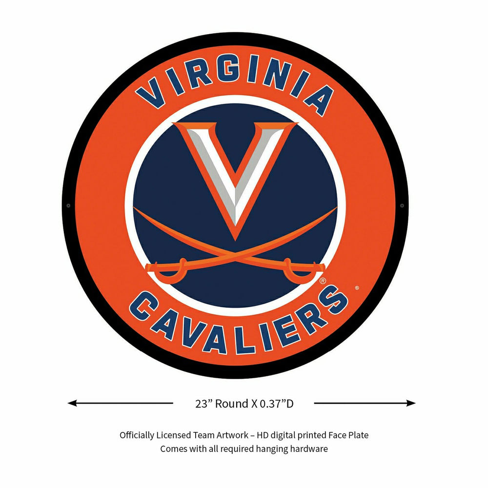 LED Wall Decor, Round, University of Virginia - Collegiate Home