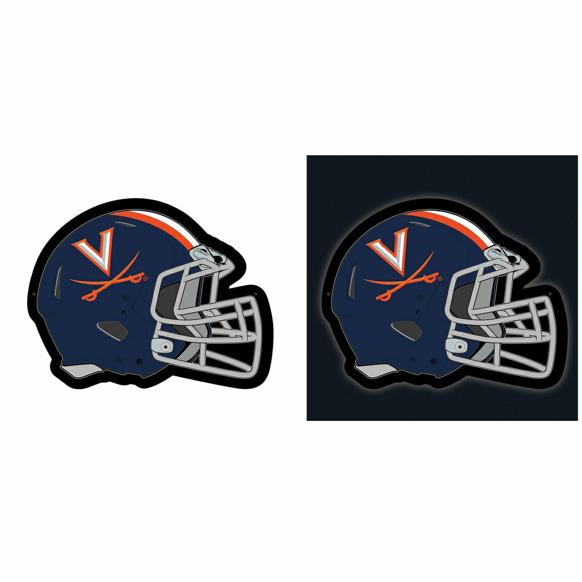LED Wall Decor, Helmet, University of Virginia - Collegiate Home