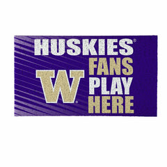 University of Washington Fan Mat, 28"x16" - Collegiate