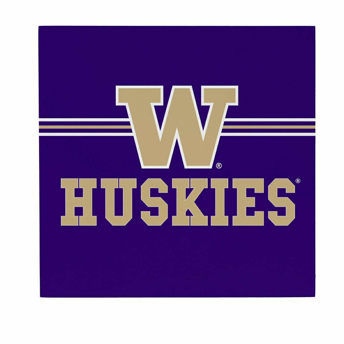 University of Washington Wood Wall Sign, 12x12 - Collegiate Home