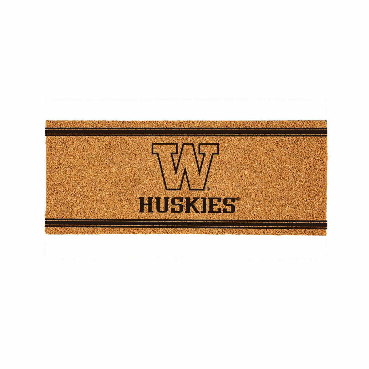 University of Washington Extra Large One Color Coir Mat, 60"x24" - Collegiate