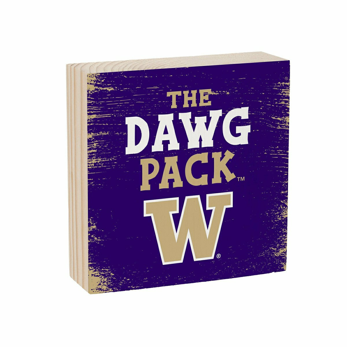 University of Washington Plock, Down Home Fans, 6x6 - Collegiate Home