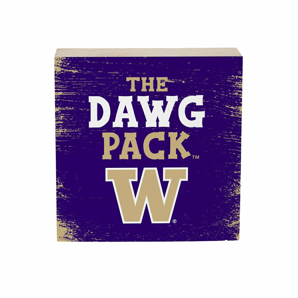 University of Washington Plock, Down Home Fans, 6x6 - Collegiate Home