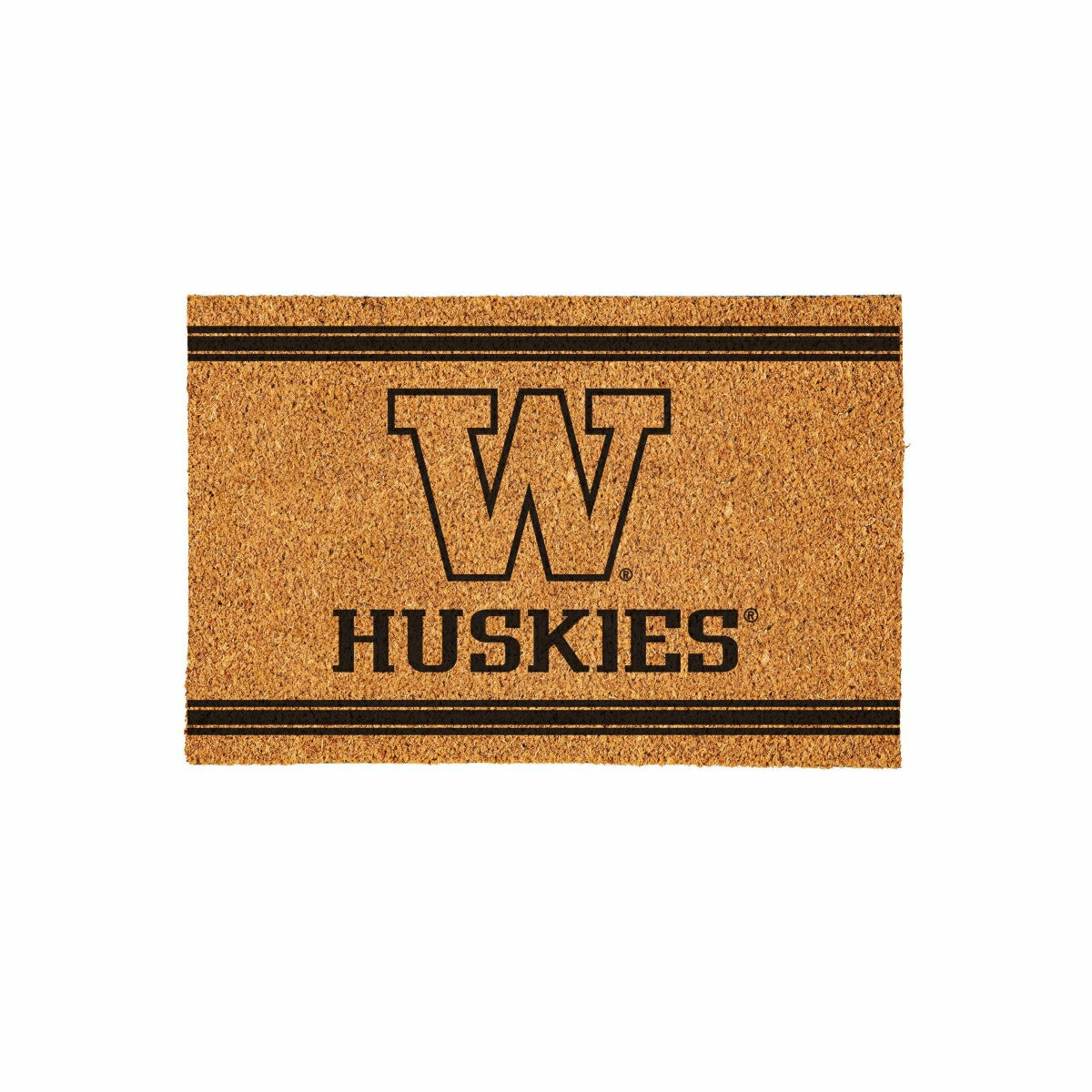 University of Washington Large One Color Coir Mat, 36"x24" - Collegiate