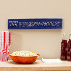 University of Washington Engraved Wood Sign, 3.5" x 18" - Collegiate Home