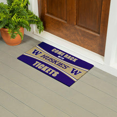 28" x 16" PVC Trapper Mat, Come Back with Tickets, University of Washi - Collegiate