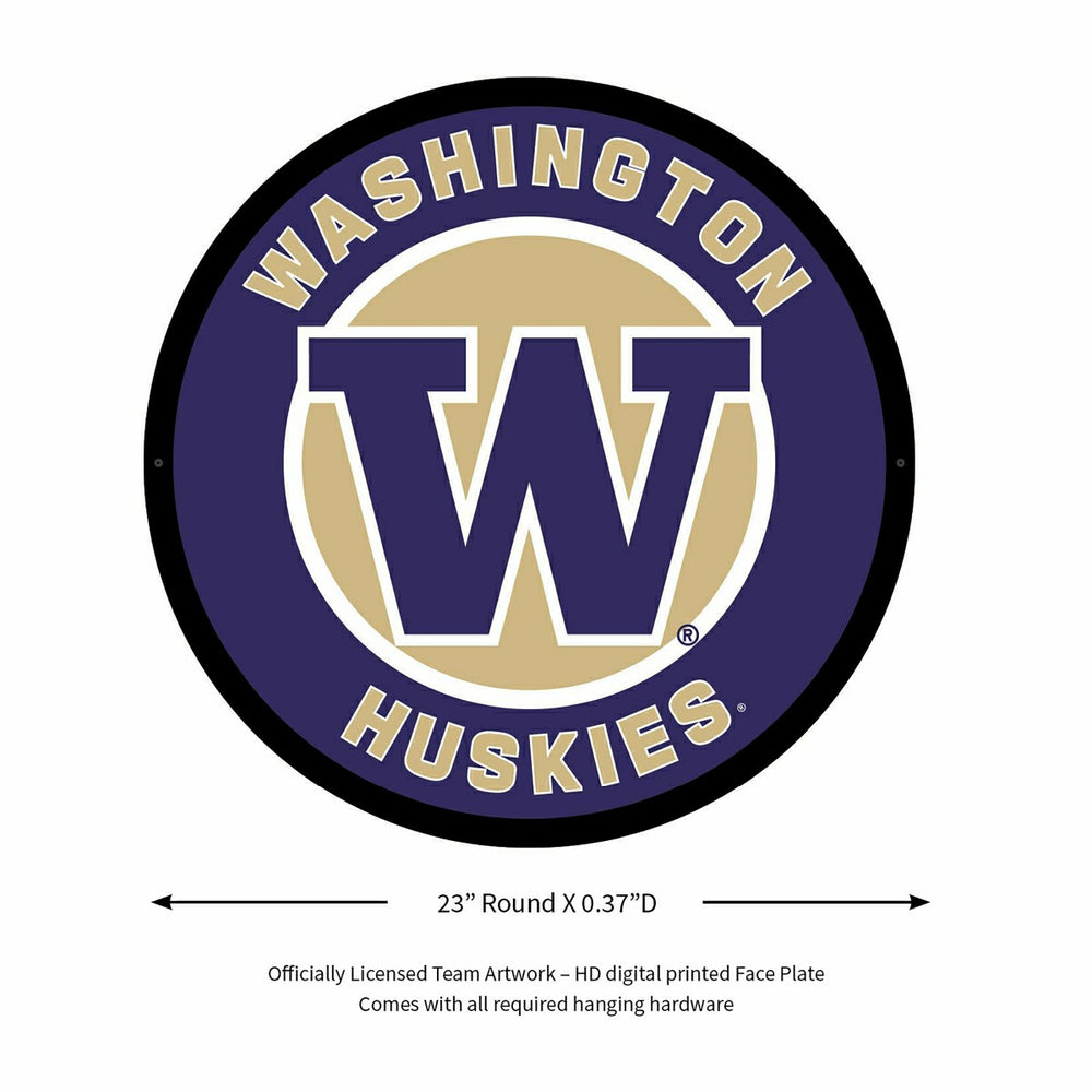 LED Wall Decor, Round, University of Washington - Collegiate Home
