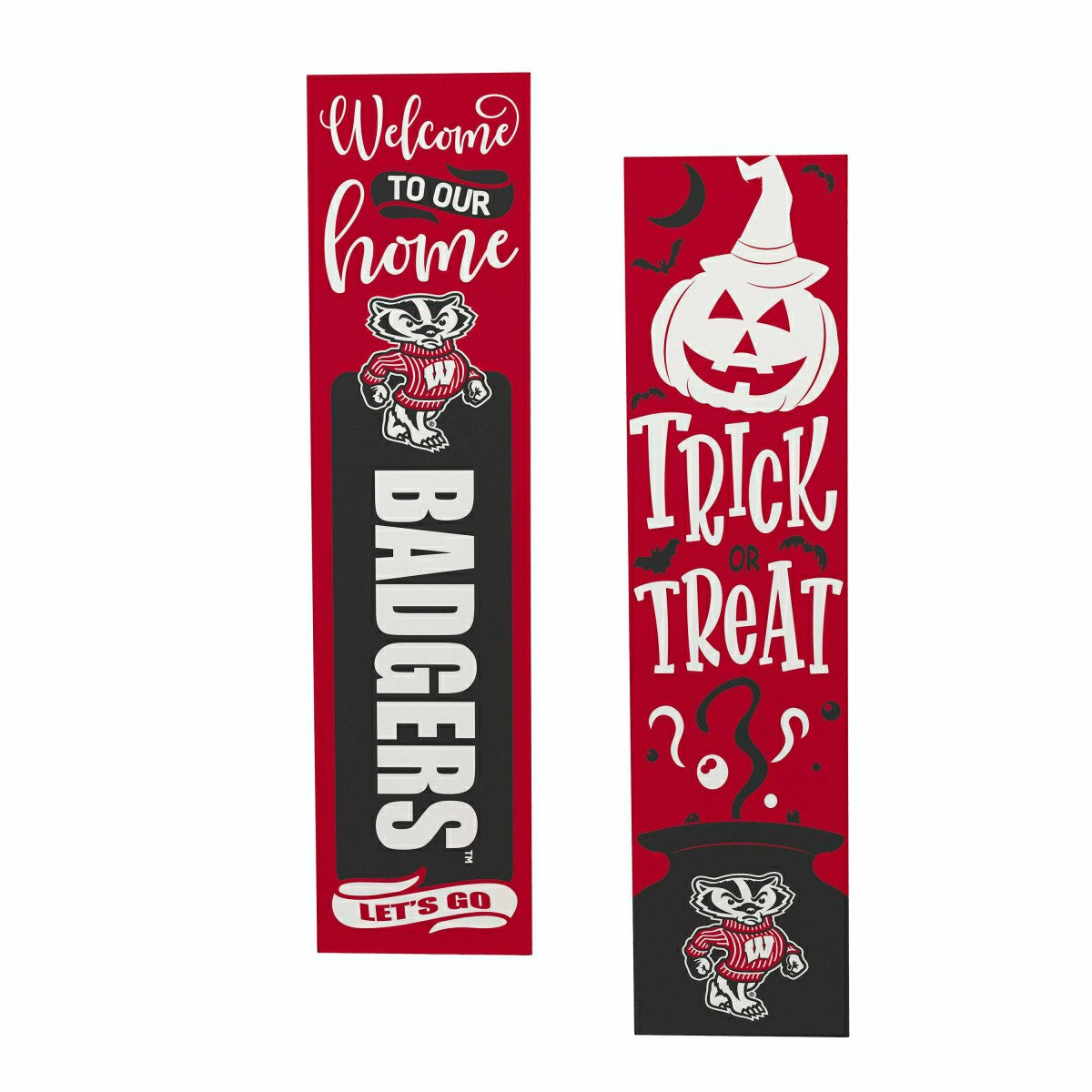 47" Double Sided Leaner, University of Wisconsin-Madison, Halloween - Collegiate Home