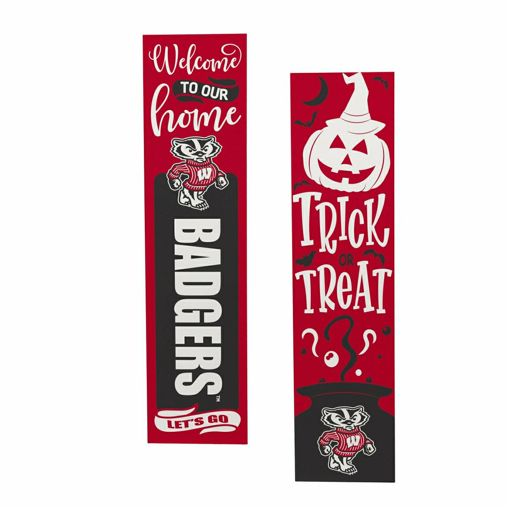 47" Double Sided Leaner, University of Wisconsin-Madison, Halloween - Collegiate Home