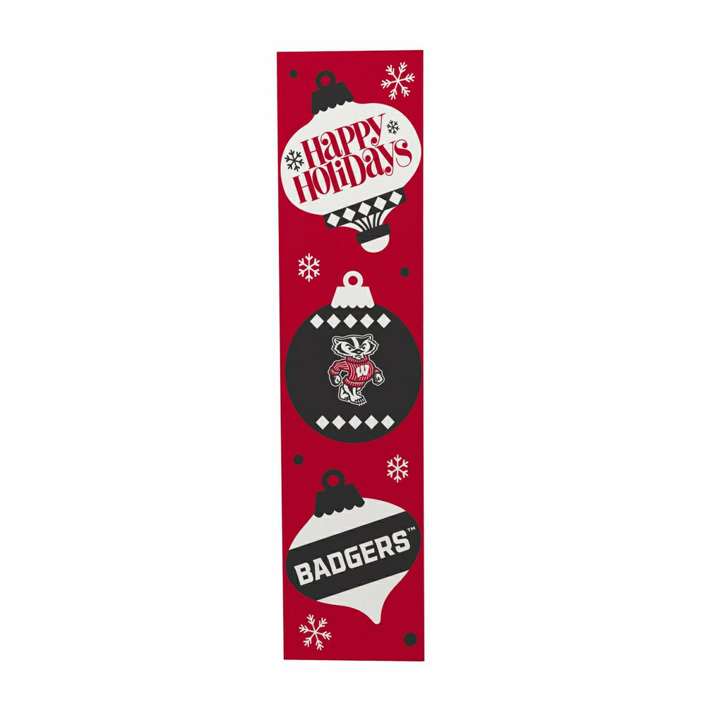47" Double Sided Leaner, University of Wisconsin-Madison, Christmas - Collegiate Home