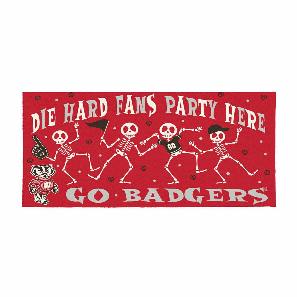 University of Wisconsin-Madison Flocked Coir Halloween Sassafras Switc - Collegiate