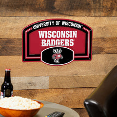 University of Wisconsin-Madison USA Embossed Steel Wall Sign, 11" x 17 - Collegiate Home