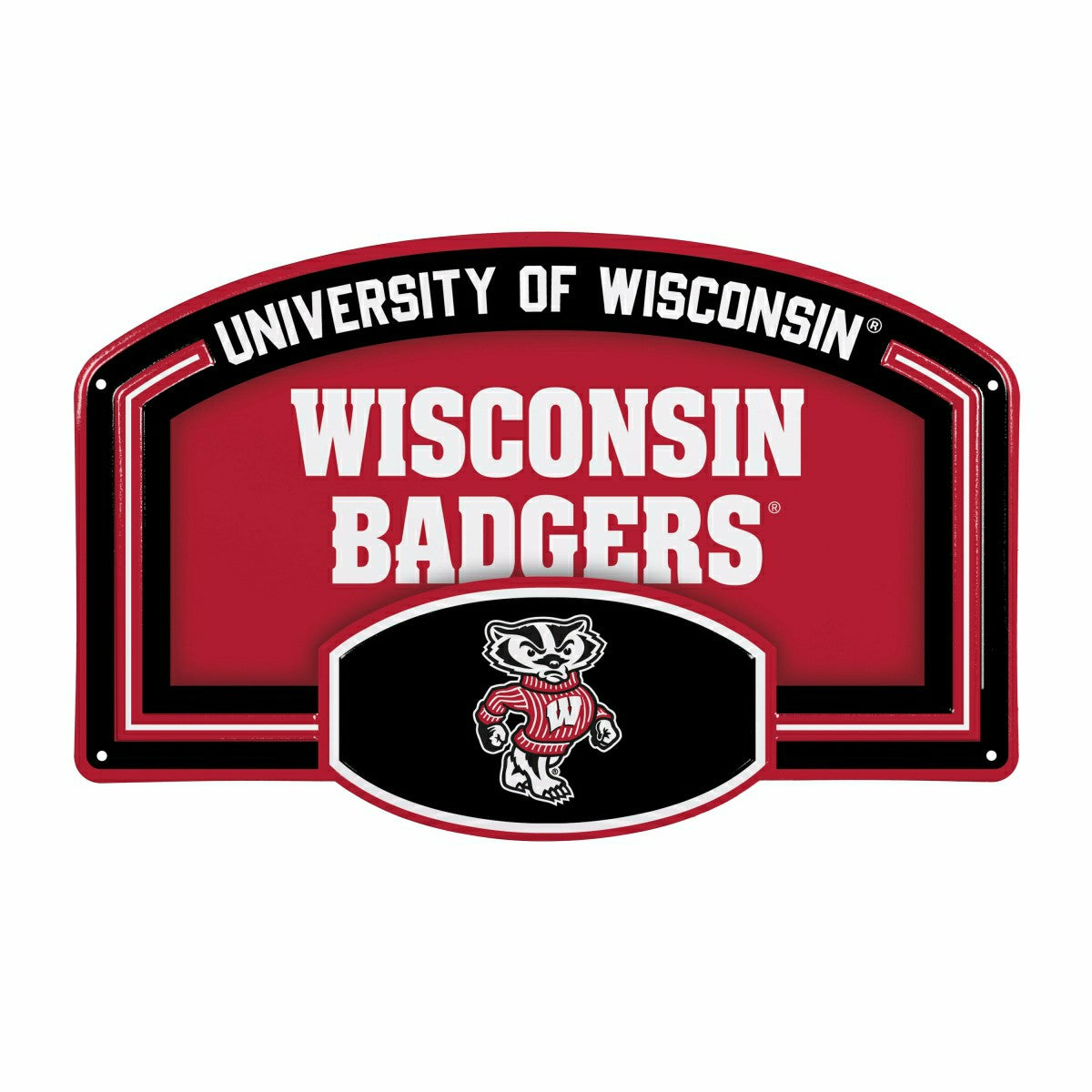 University of Wisconsin-Madison USA Embossed Steel Wall Sign, 11" x 17 - Collegiate Home