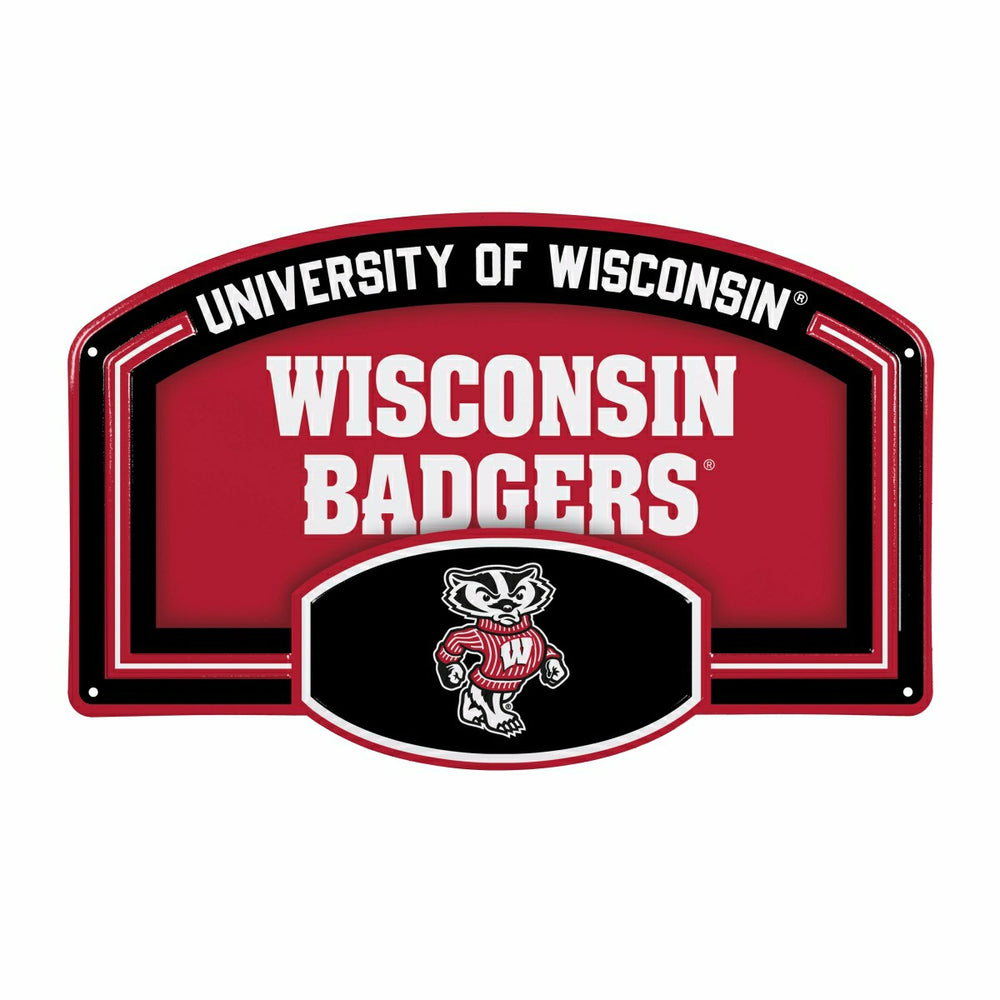 University of Wisconsin-Madison USA Embossed Steel Wall Sign, 11" x 17 - Collegiate Home