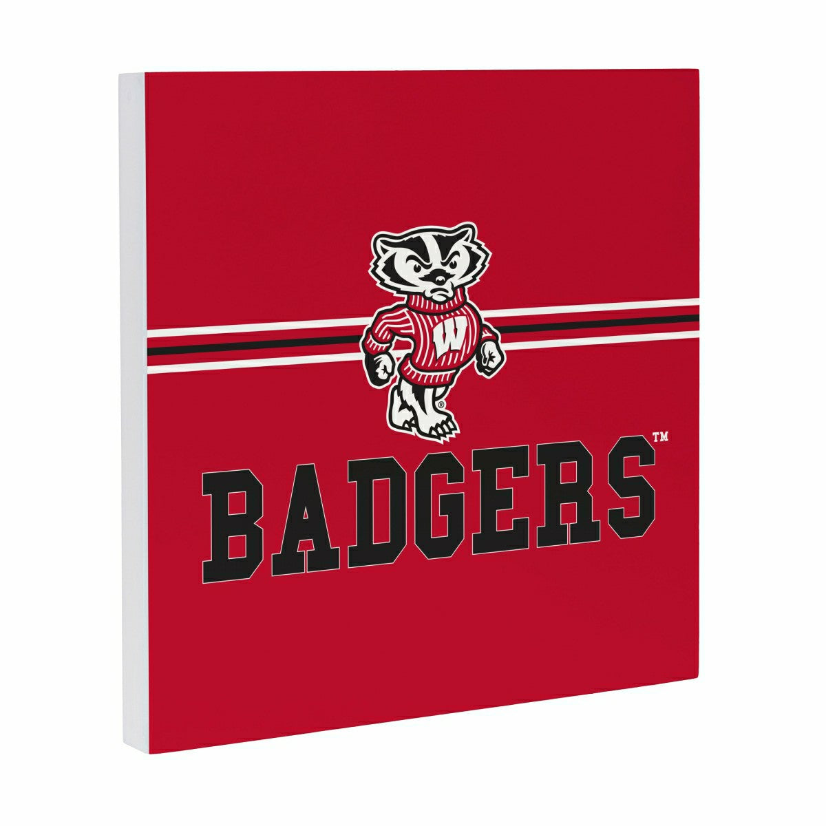 University of Wisconsin-Madison Wood Wall Sign, 12x12 - Collegiate Home