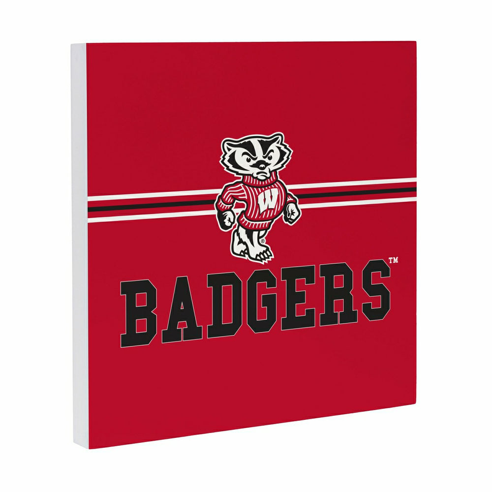 University of Wisconsin-Madison Wood Wall Sign, 12x12 - Collegiate Home