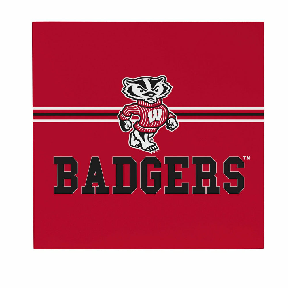 University of Wisconsin-Madison Wood Wall Sign, 12x12 - Collegiate Home