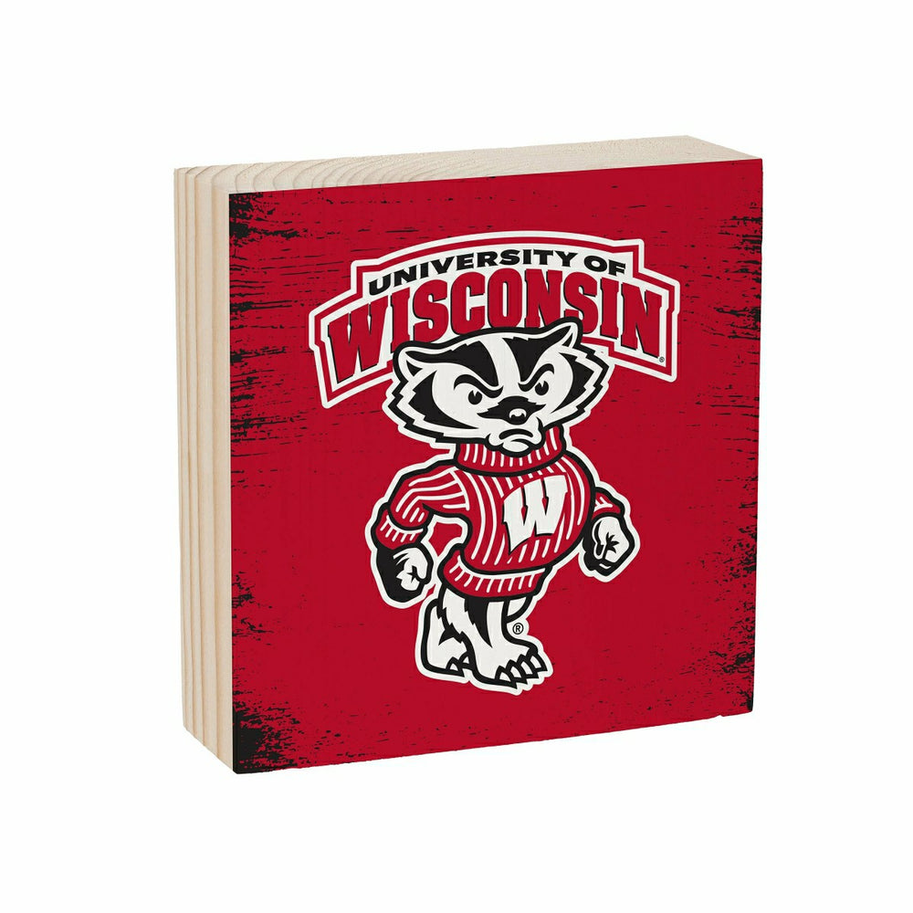 University of Wisconsin-Madison Plock, Down Home Fans, 6x6 - Collegiate Home