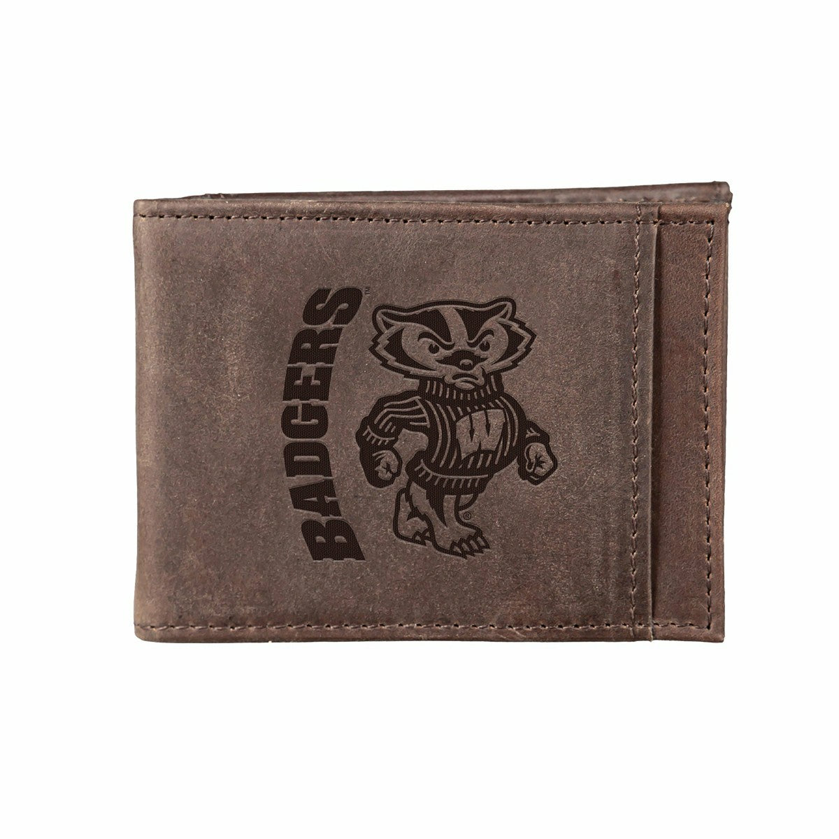 Front Pocket Wallet w/ RFID Blocking, University of Wisconsin-Madison, - Collegiate Home