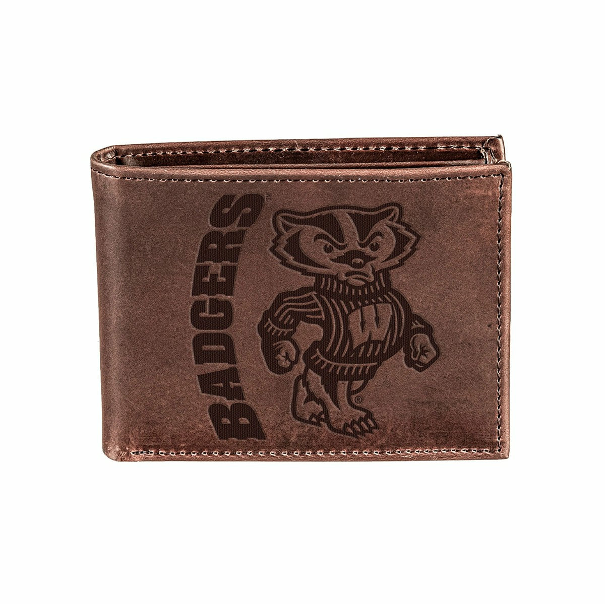 University of Wisconsin-Madison, Bi-Fold Wallet, Brown, CH, 100% Genui - Collegiate Home