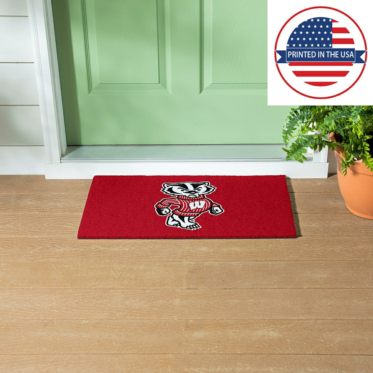 Full Color PVC Mat, 16" x 28", University of Wisconsin-Madison - Collegiate