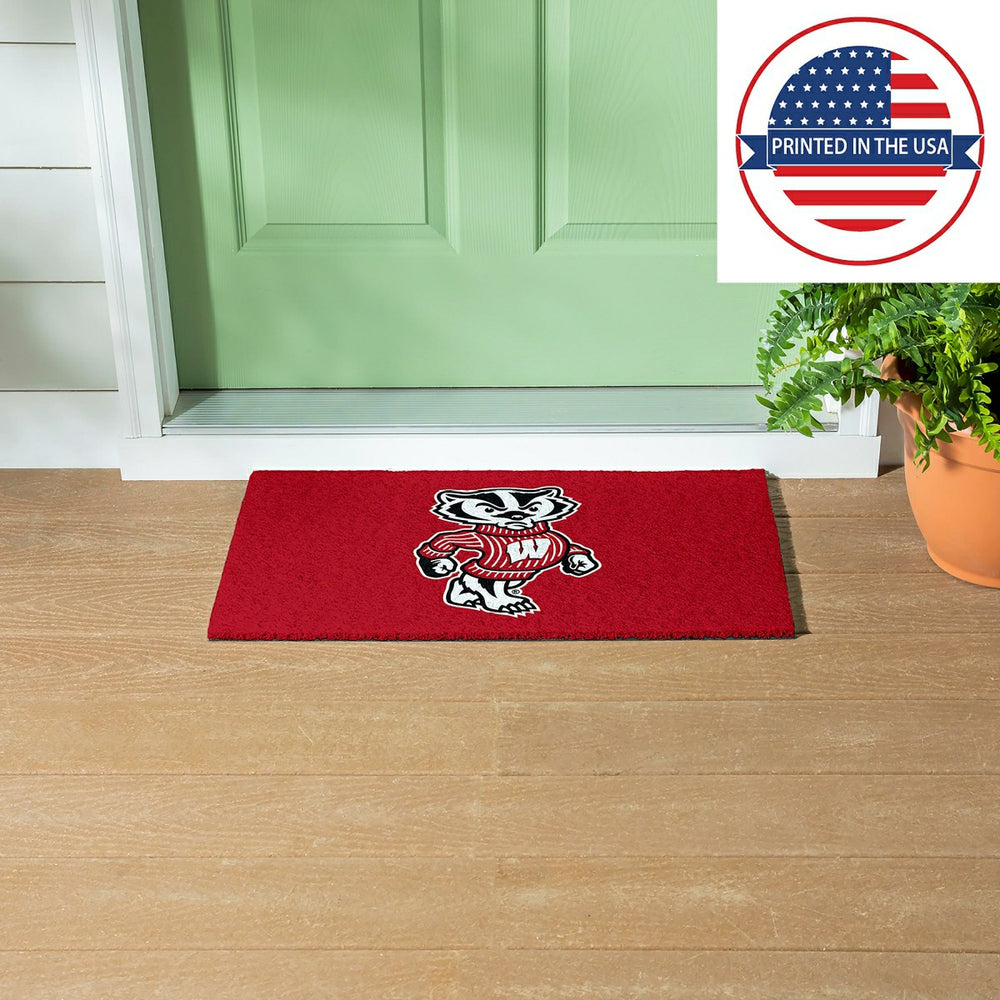 Full Color PVC Mat, 16" x 28", University of Wisconsin-Madison - Collegiate
