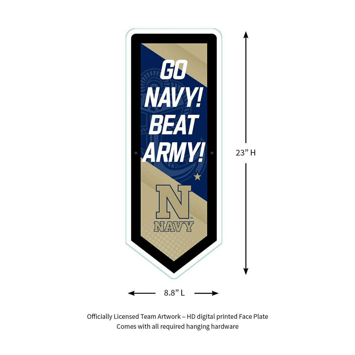 LED Wall Decor, Pennant, US Naval Academy - Collegiate Home