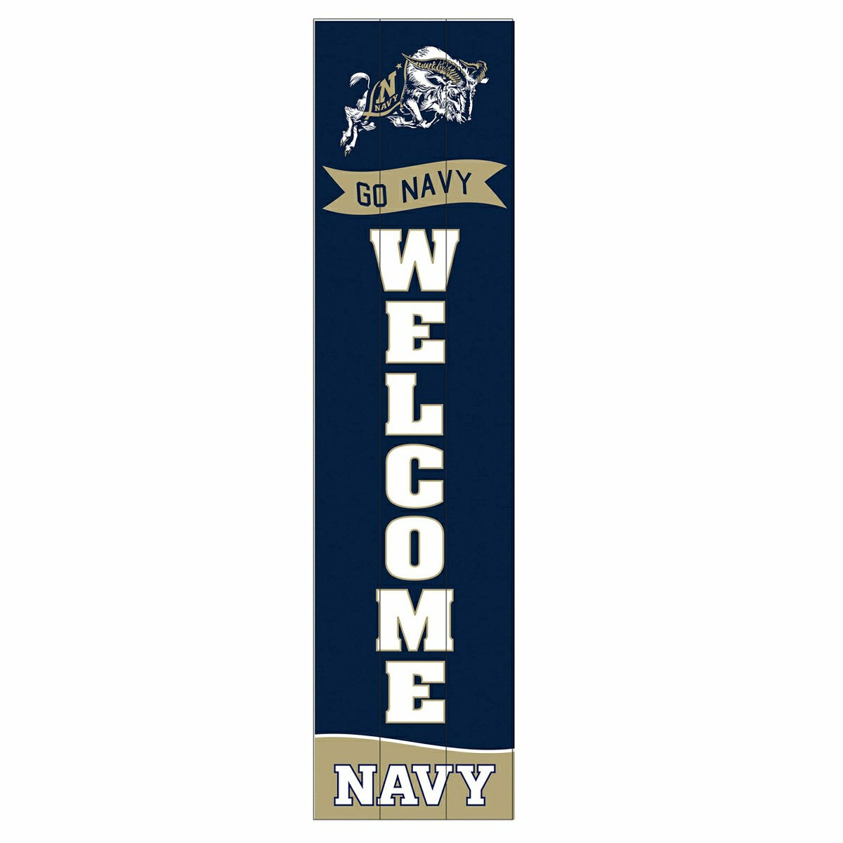 US Naval Academy Large Single Sided Leaner, 46" - Collegiate Home