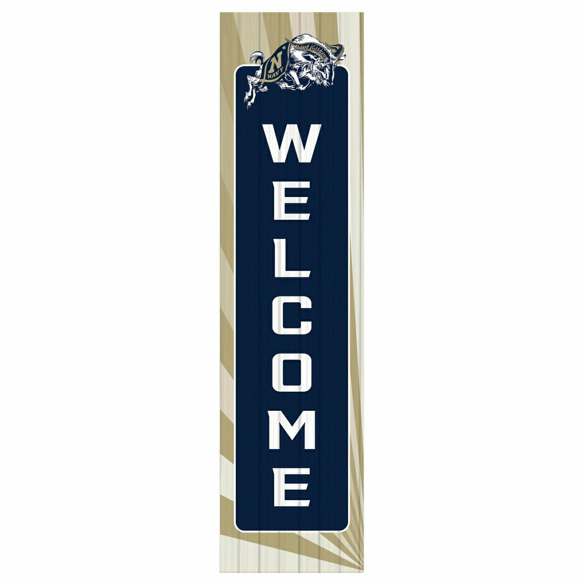 US Naval Academy Alumni Single Sided Large Leaner, 46" - Collegiate Home
