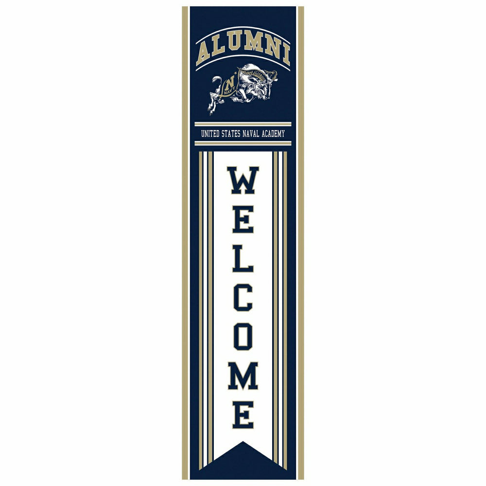 US Naval Academy Alumni Single Sided Large Leaner, 46" - Collegiate Home