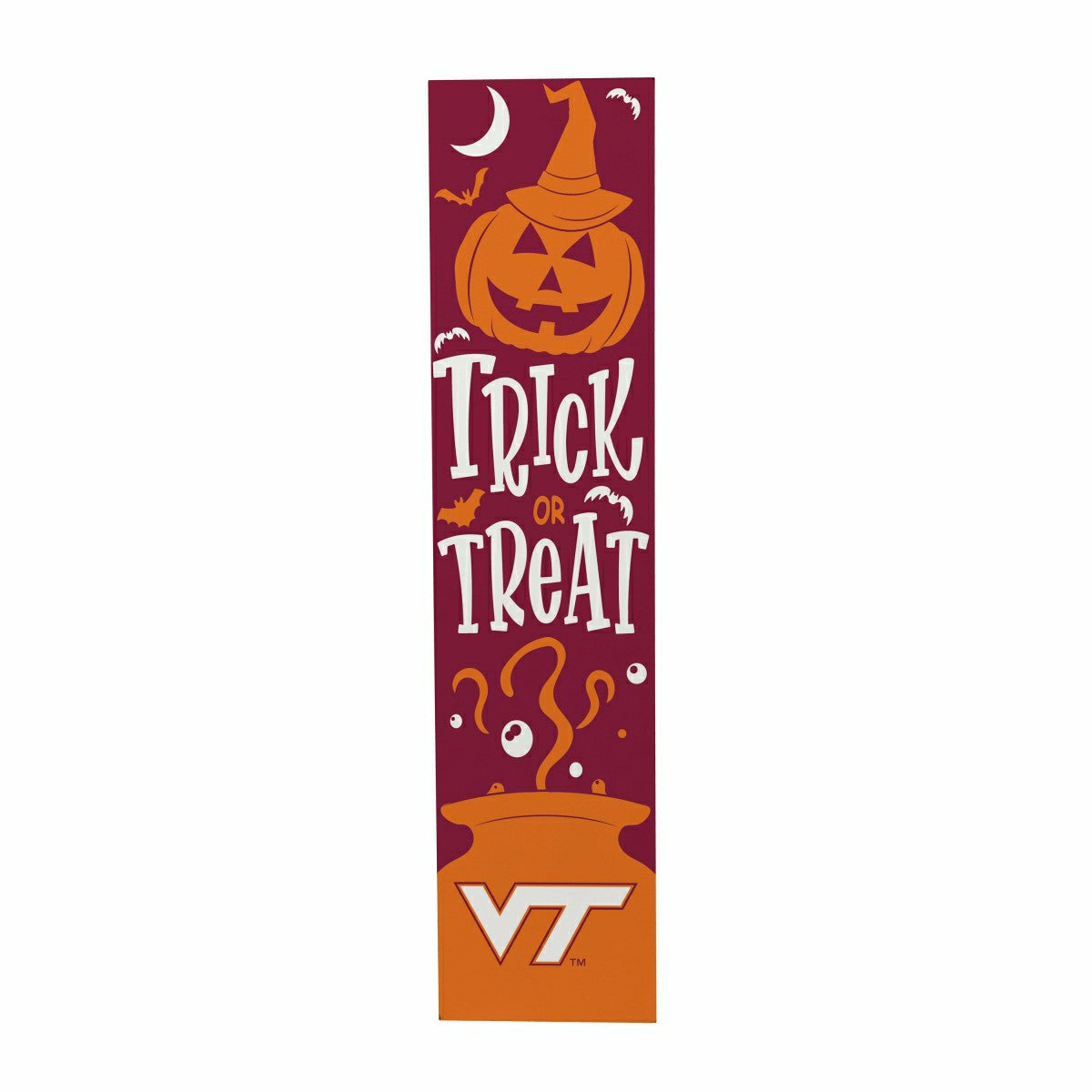 47" Double Sided Leaner, Virginia Tech, Halloween - Collegiate Home