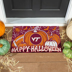 Virginia Tech Halloween PVC Mat, 28"x16" - Collegiate