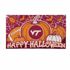 Virginia Tech Halloween PVC Mat, 28"x16" - Collegiate