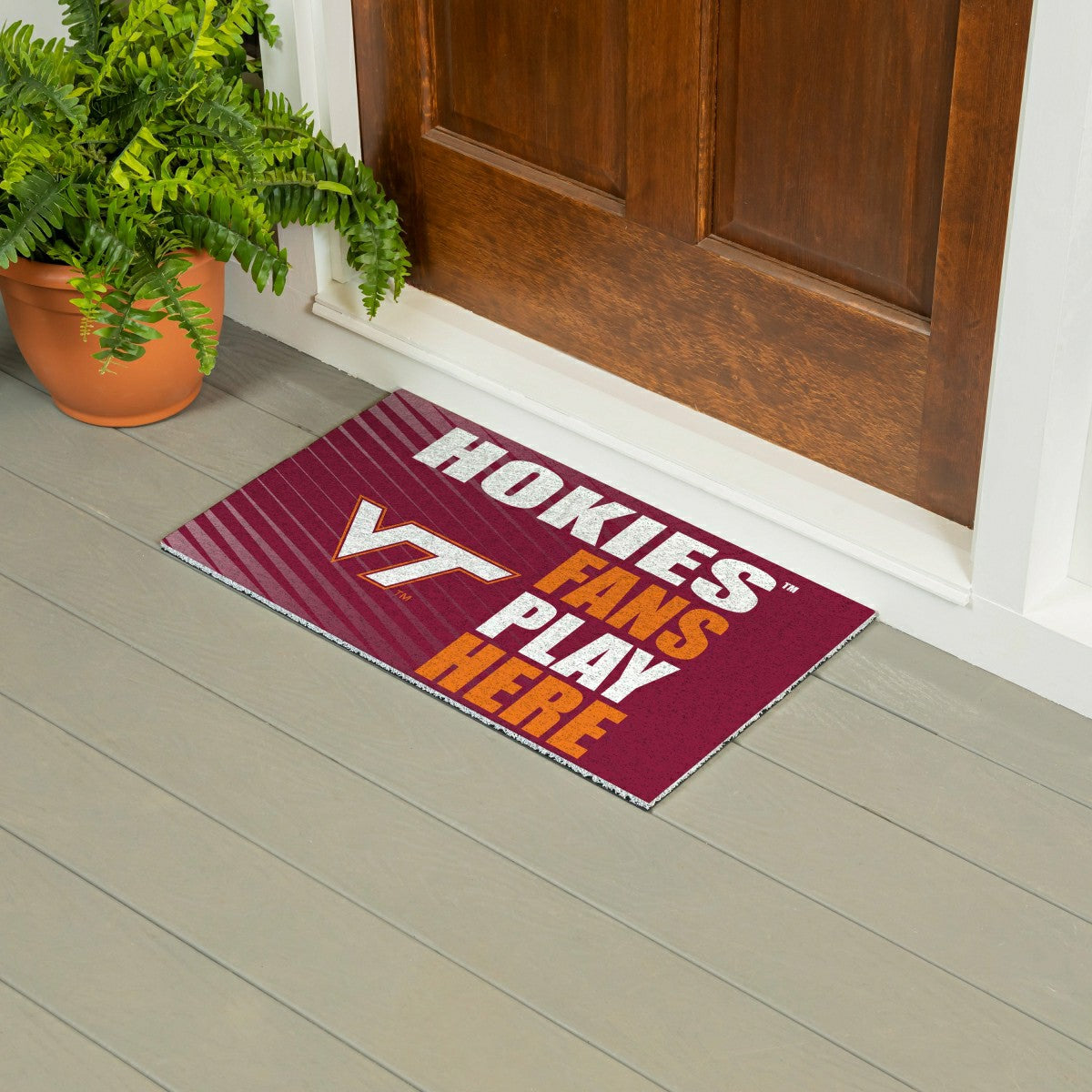 Virginia Tech Fan Mat, 28"x16" - Collegiate
