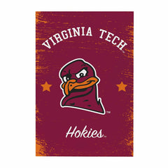 Virginia Tech Wood Wall Sign, 16x24 - Collegiate Home