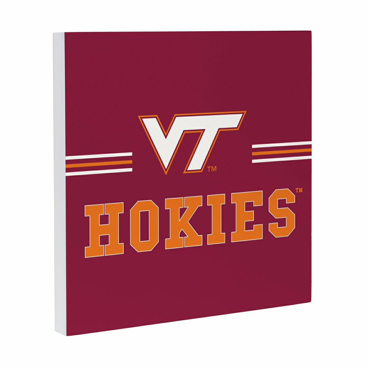Virginia Tech Wood Wall Sign, 12x12 - Collegiate Home