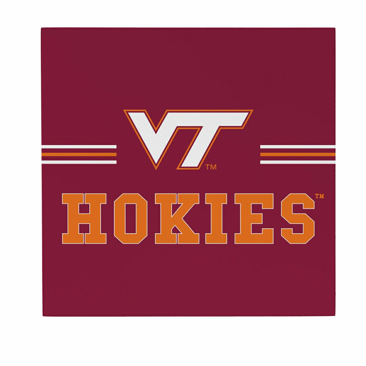 Virginia Tech Wood Wall Sign, 12x12 - Collegiate Home