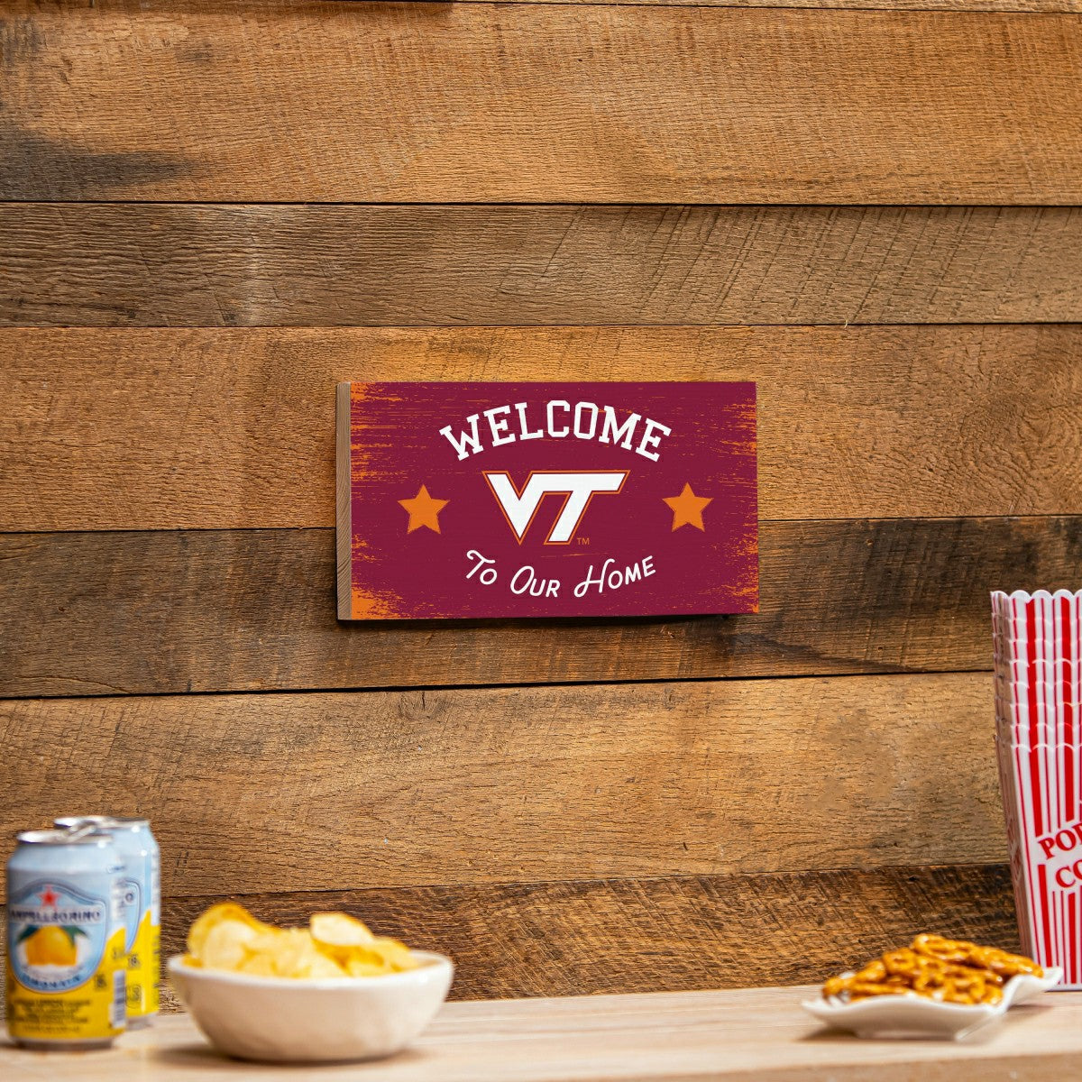 Virginia Tech Wood Wall Sign, 6x11 - Collegiate Home
