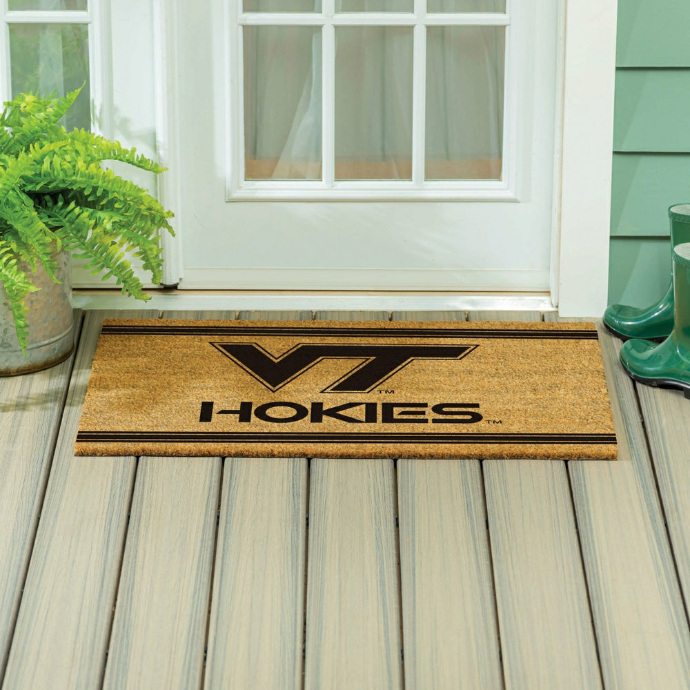 Virginia Tech Large One Color Coir Mat, 36"x24" - Collegiate