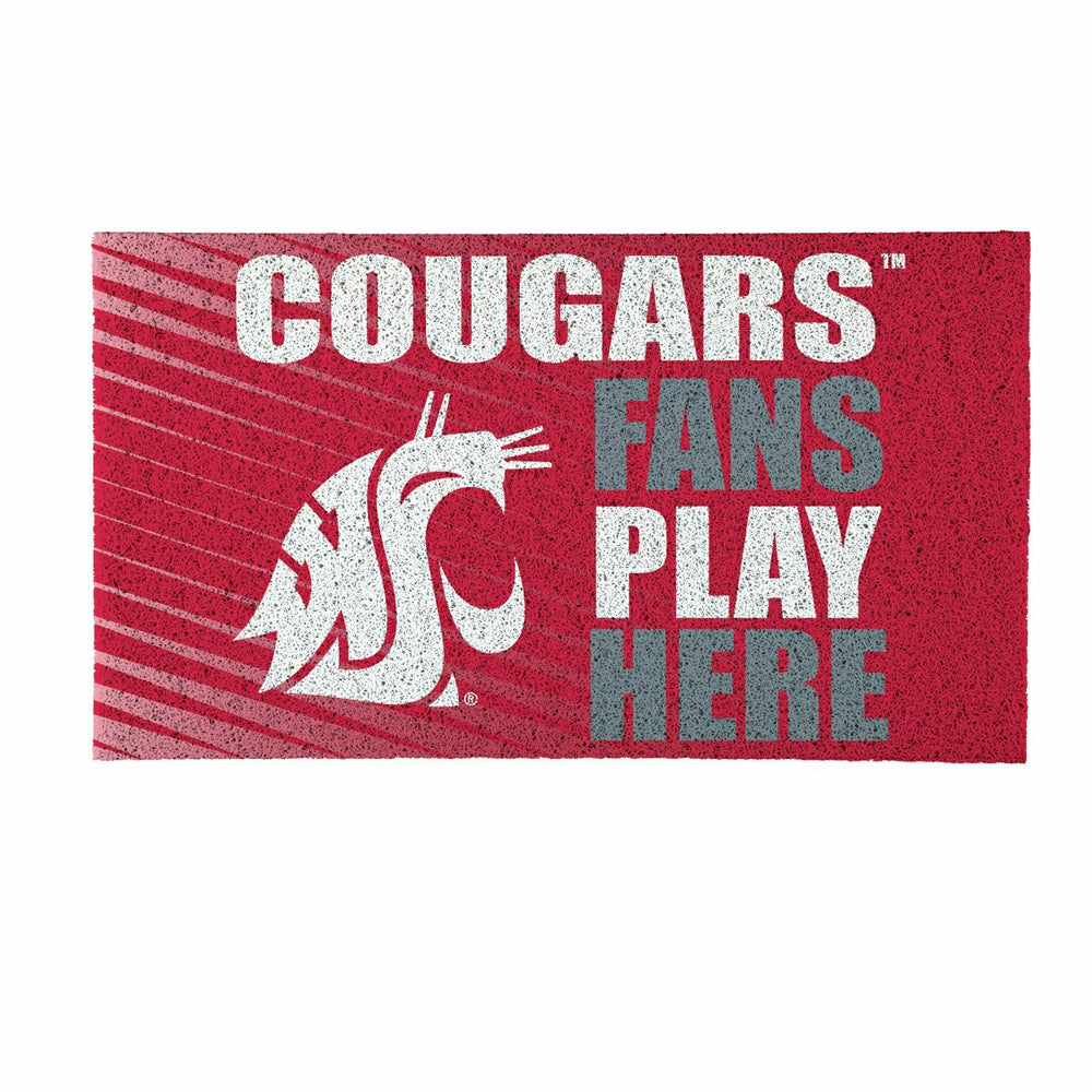 Washington State University Fan Mat, 28"x16" - Collegiate