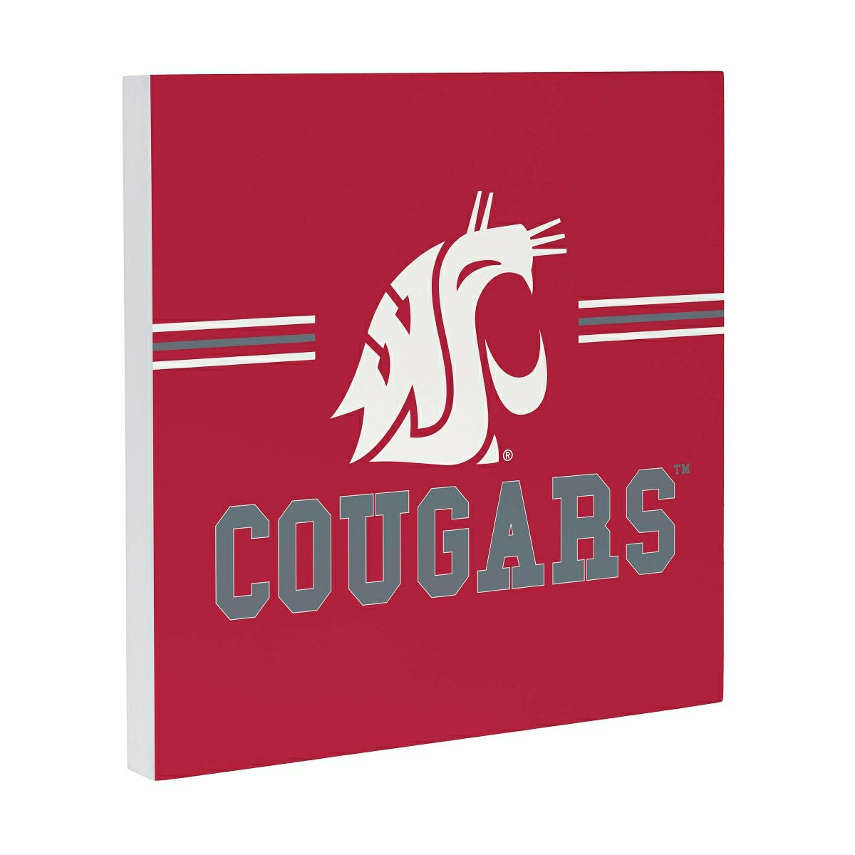 Washington State University Wood Wall Sign, 12x12 - Collegiate Home