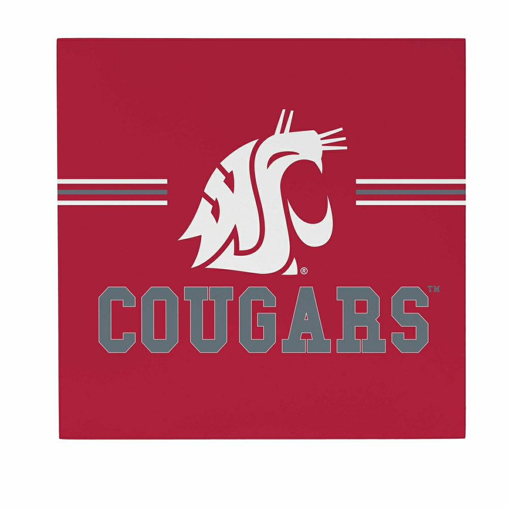 Washington State University Wood Wall Sign, 12x12 - Collegiate Home