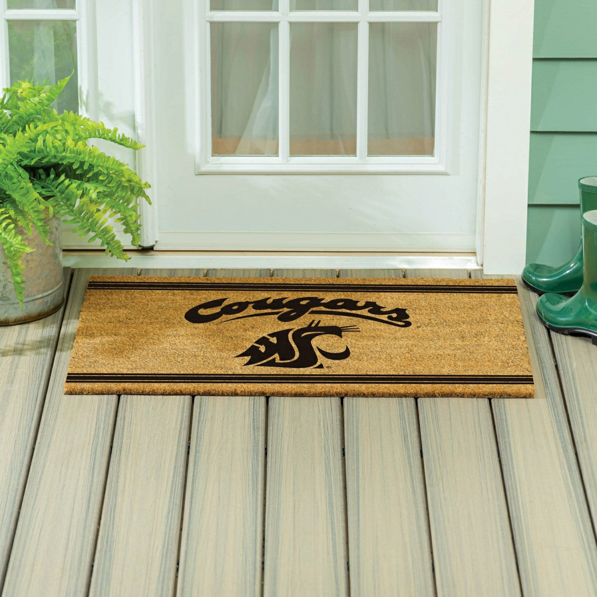 Washington State University Large One Color Coir Mat, 36"x24" - Collegiate