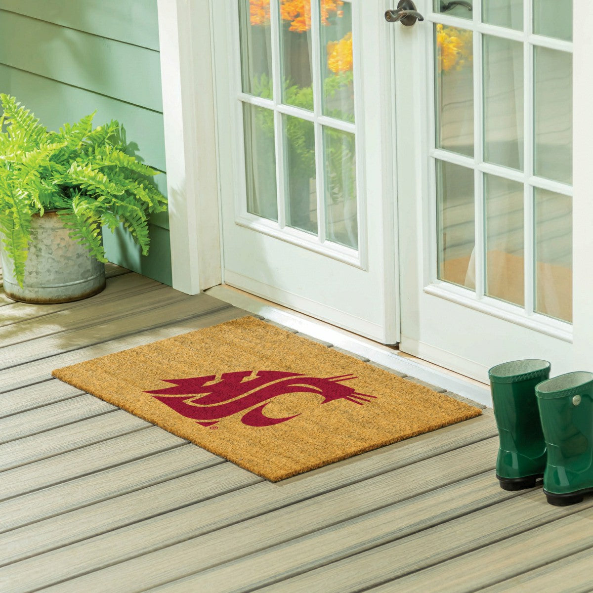 Washington State University Large Full Color Coir Mat, 36"x24" - Collegiate