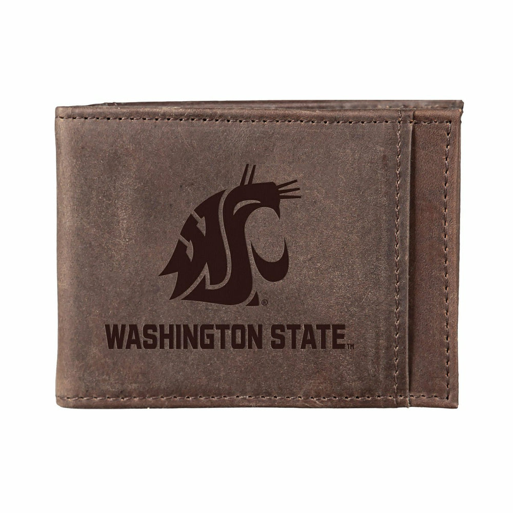 Front Pocket Wallet w/ RFID Blocking, Washington State University, Bro - Collegiate Home