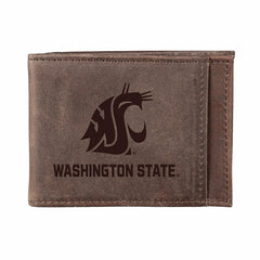 Front Pocket Wallet w/ RFID Blocking, Washington State University, Bro - Collegiate Home